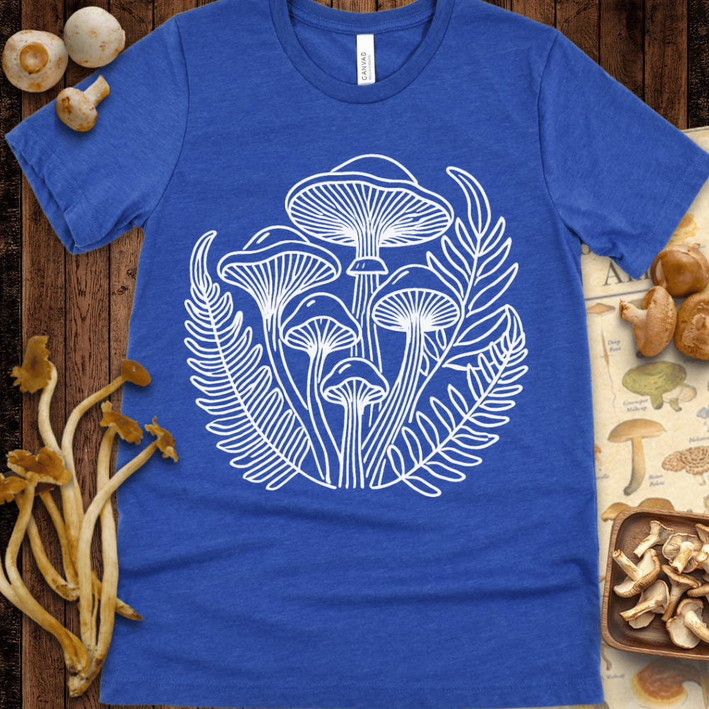 Fungi & Ferns Line Art Tee