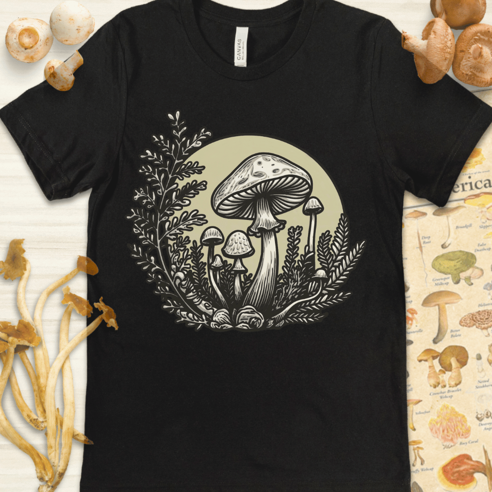 Moonlit Blooms Tee Black
