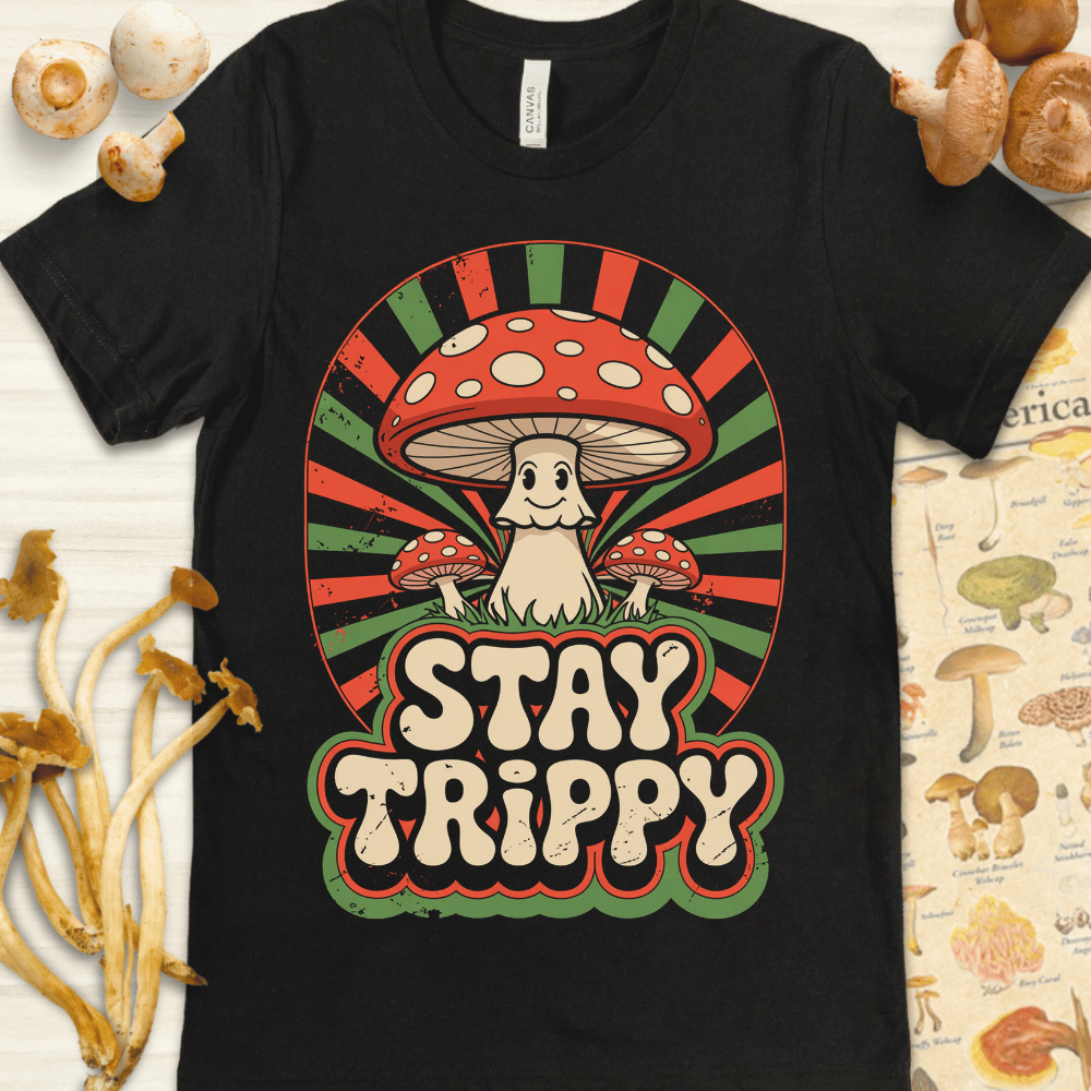 Stay Trippy Tee Black