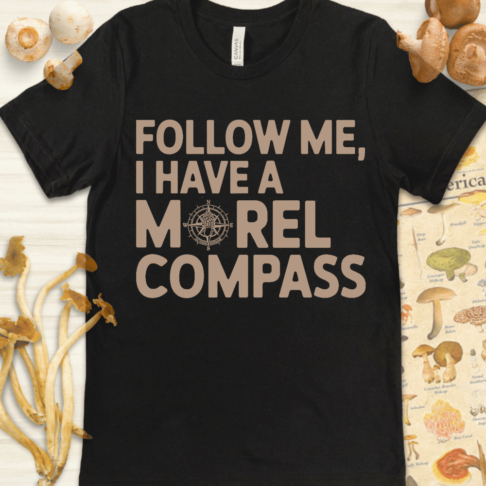 Follow Compass Tee Black