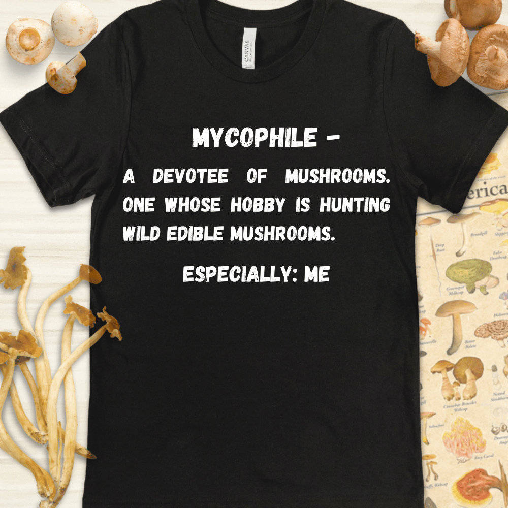 Mycophile Definition Tee Black