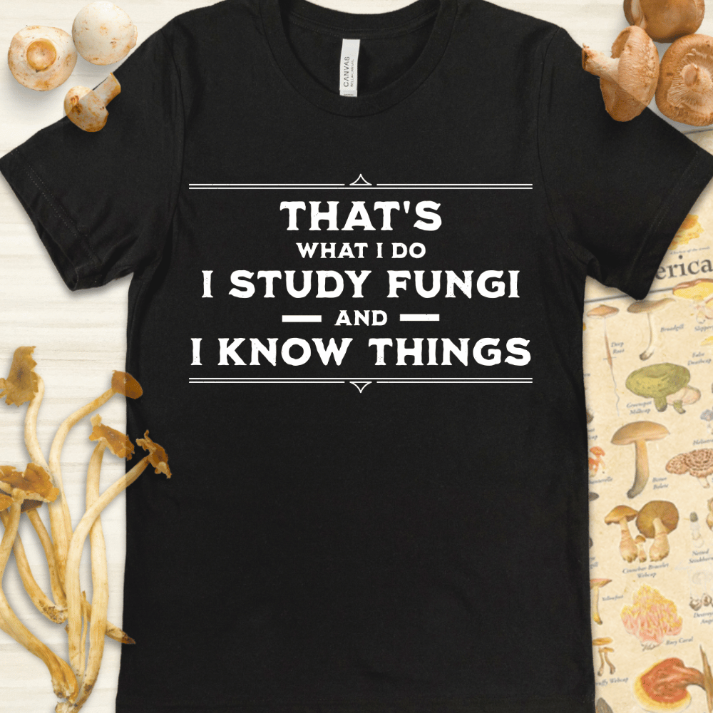 Fungi Know Things Tee Black