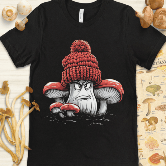 Grumpy Cap Beanie Tee Black