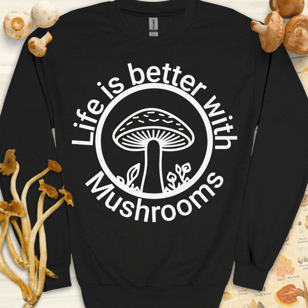 Life Is Better Sweatshirt Black