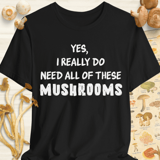 Really Need Shroom Tee Black