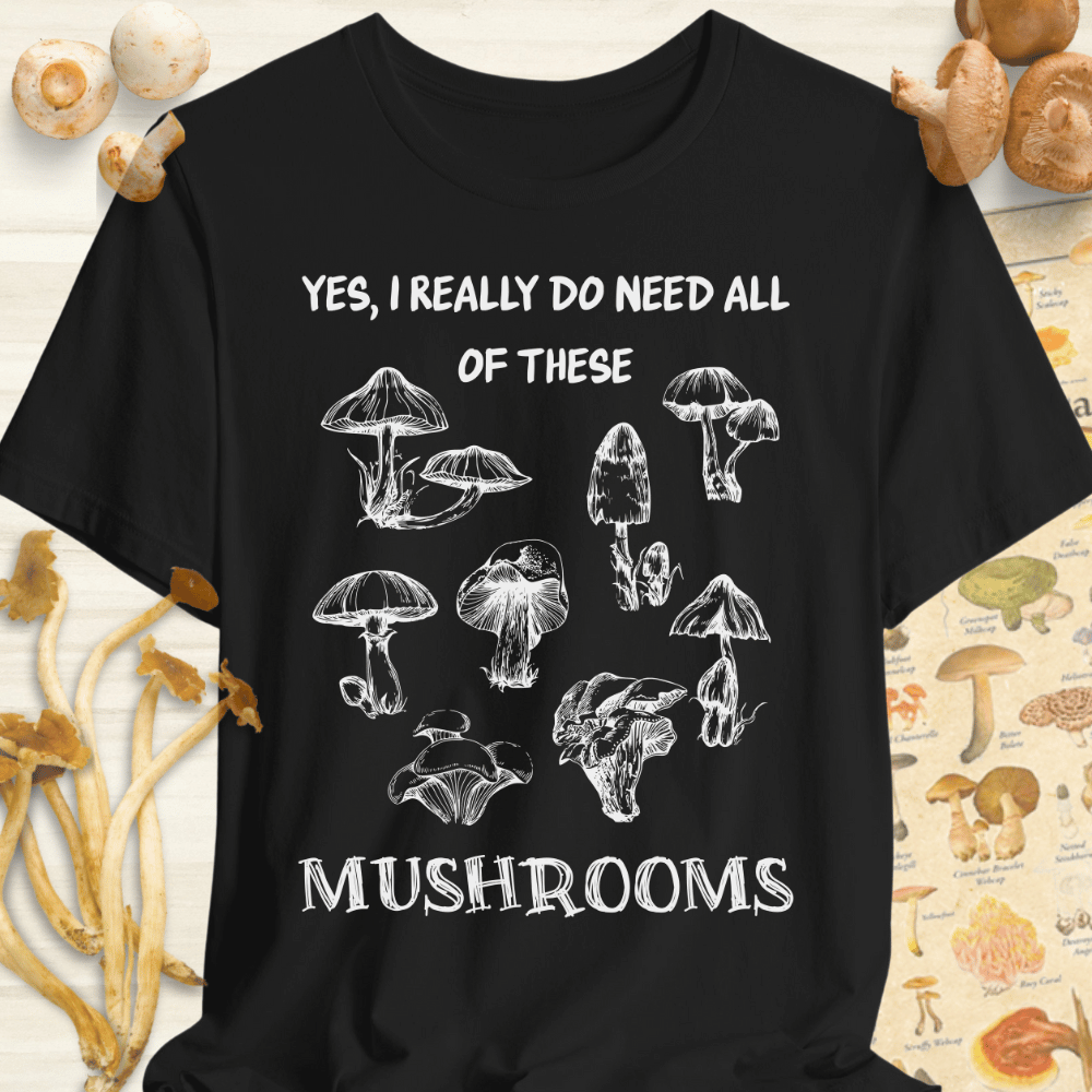 Need Shrooms Tee Black