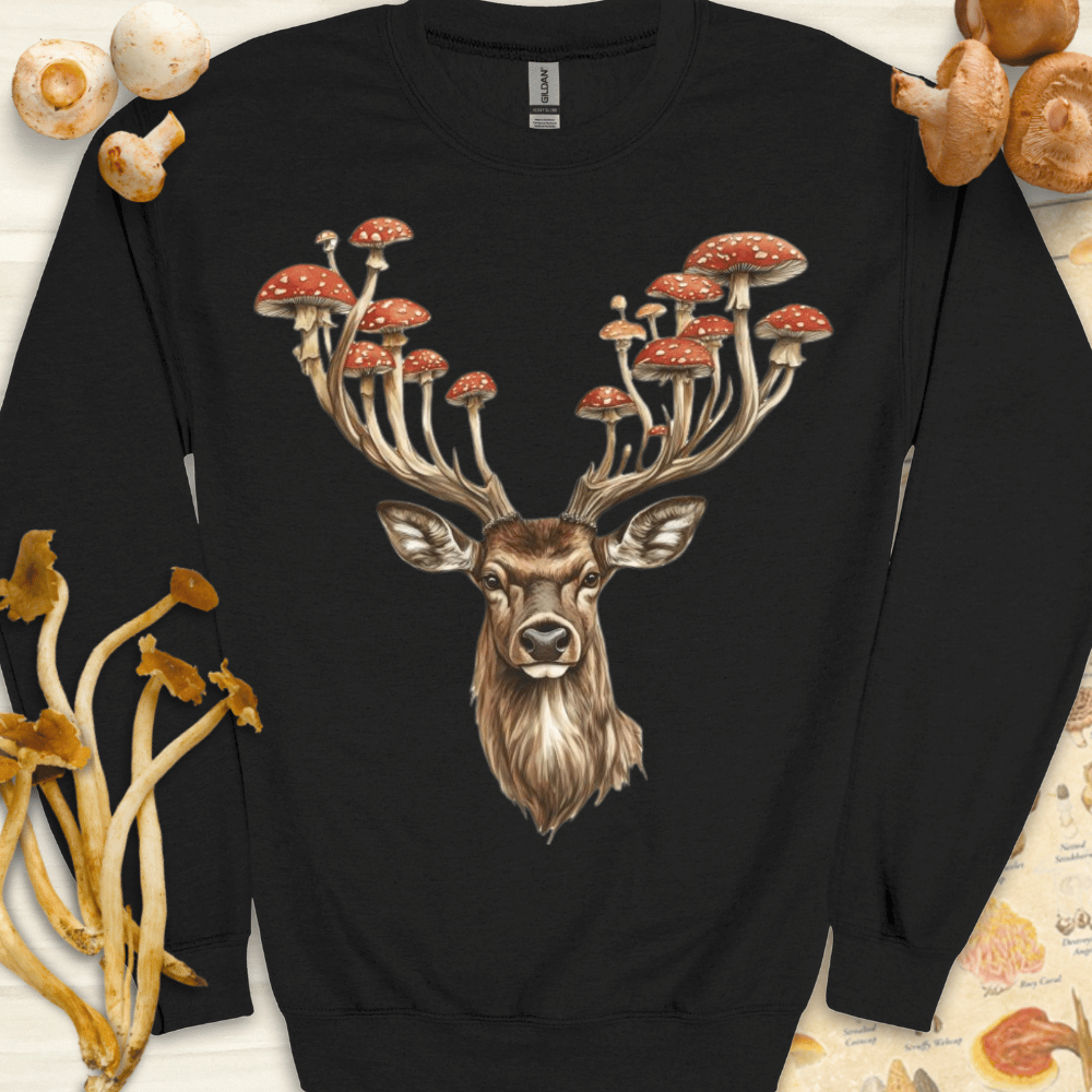 Majestic Stagshroom Sweatshirt Black