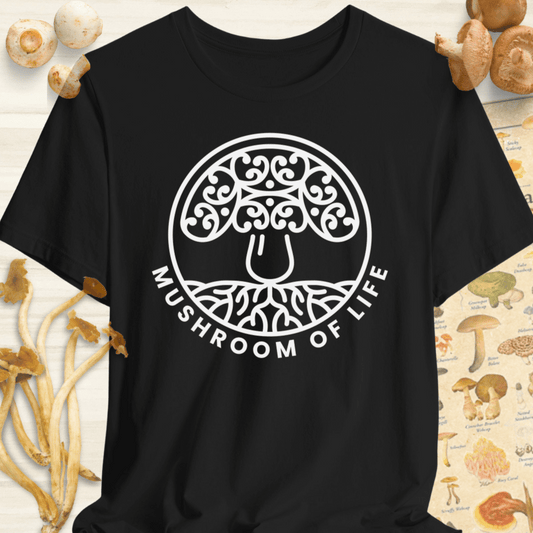 Mushroom of Life Tee Black