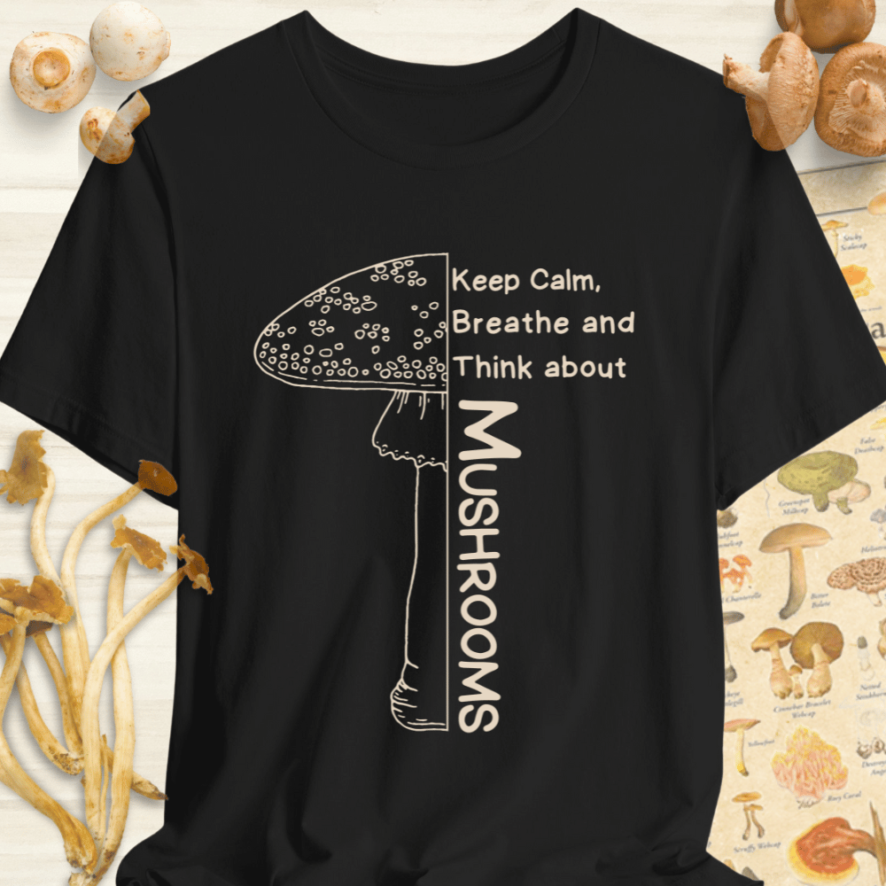 Keep Calm Breathe Tee Black