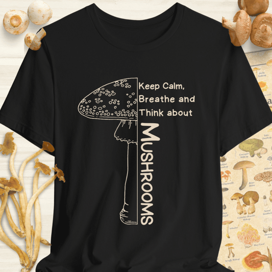 Keep Calm Breathe Tee Black