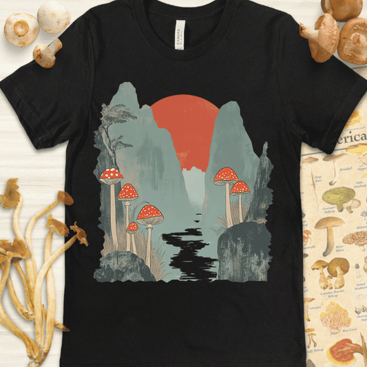 Amanita Sunrise Tee Black