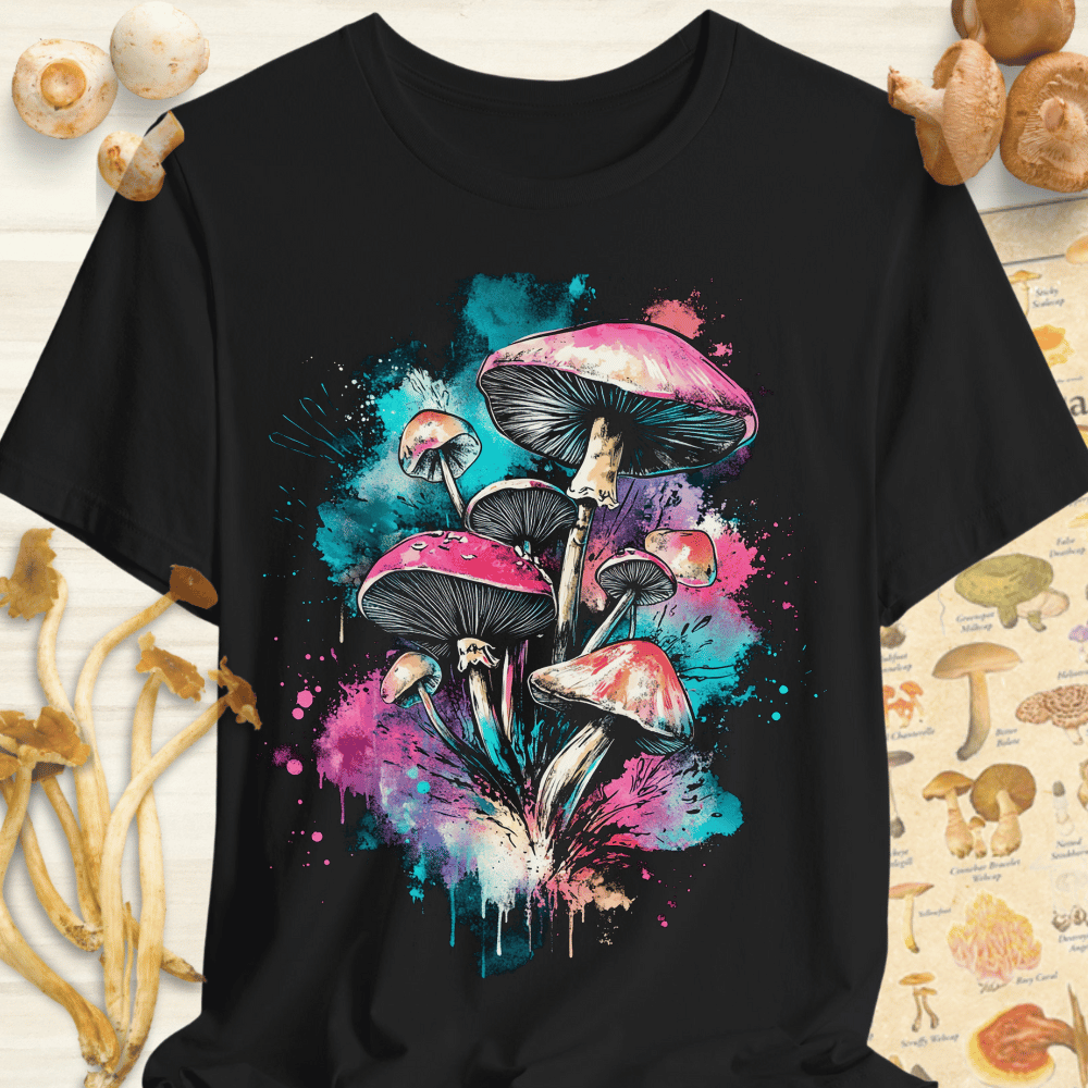 Fungal Water Splash Tee Black