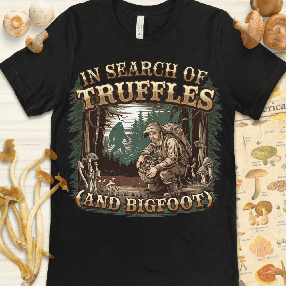 Truffles And Bigfoot Tee Black