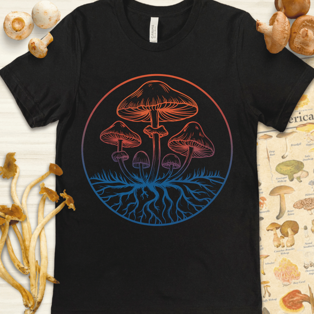 Radiant Shrooms Tee Black