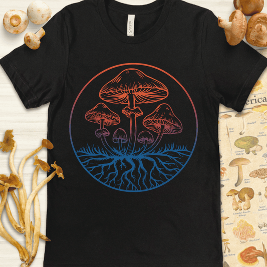 Radiant Shrooms Tee Black
