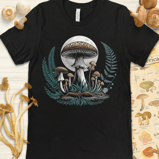 Moonlit Grove Ferns Tee Black