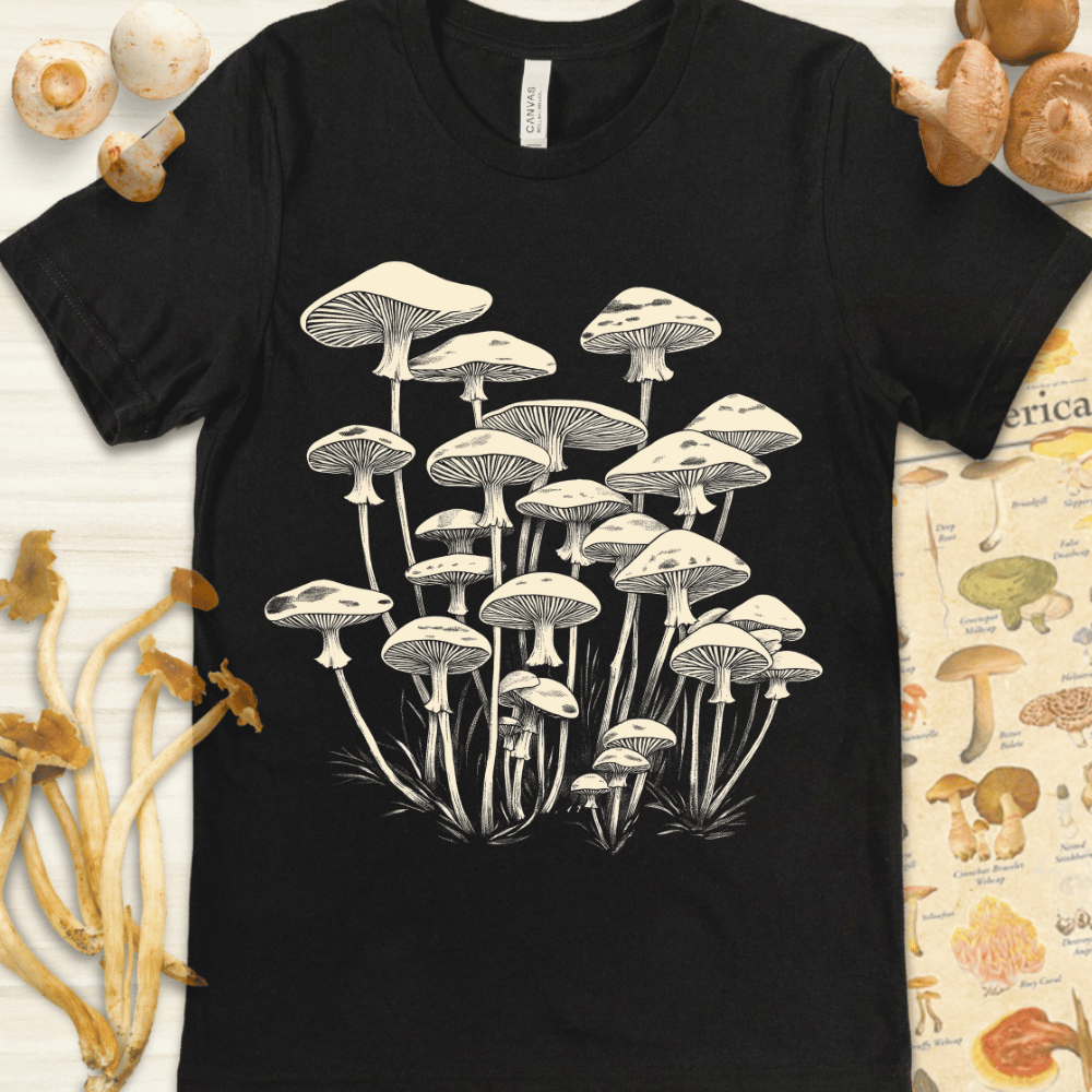 MushroomsSumi-e Tee Black