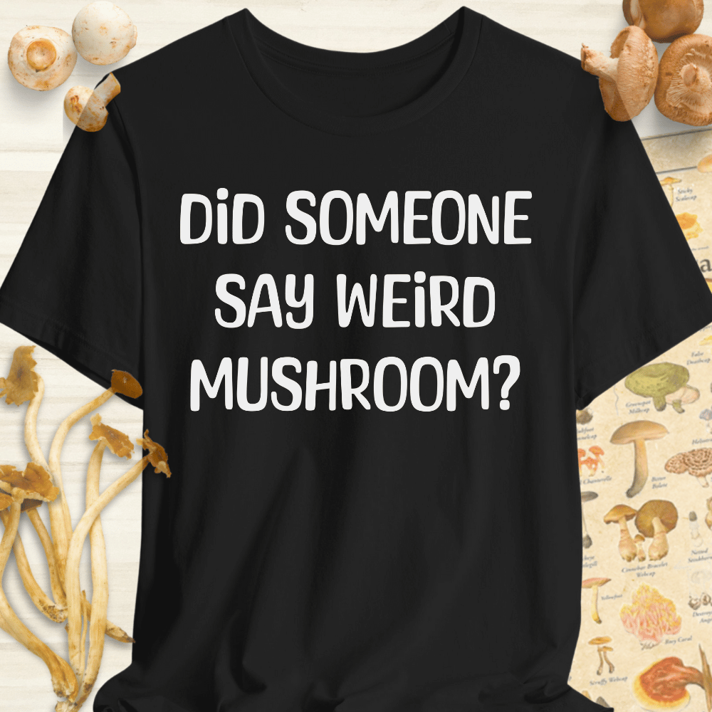 Weird Mushroom Tee Black