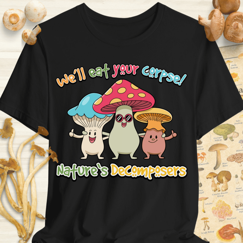 Natures Decomposers Tee Black