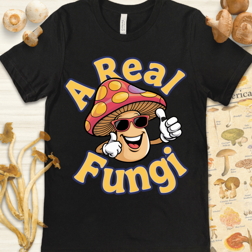 A Real Fungi Cute Tee Black