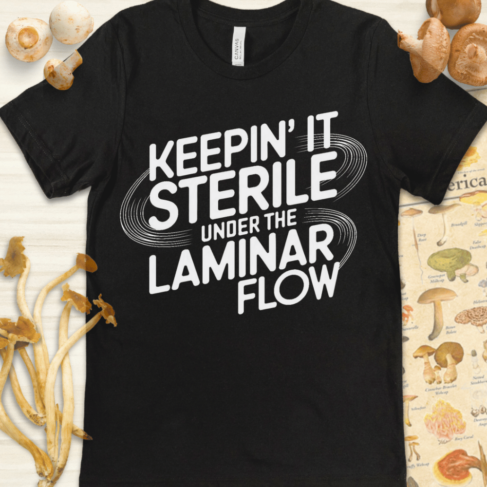 Sterile Laminar Flow Tee Black