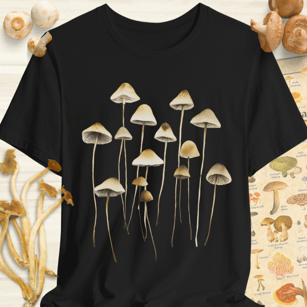 Long Stem Fungi Tee Black