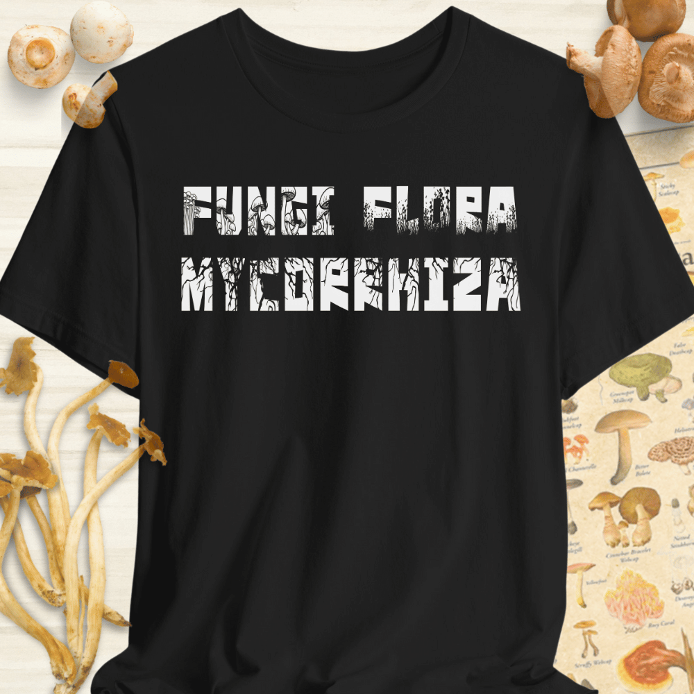 Fungi Flora Tee Black