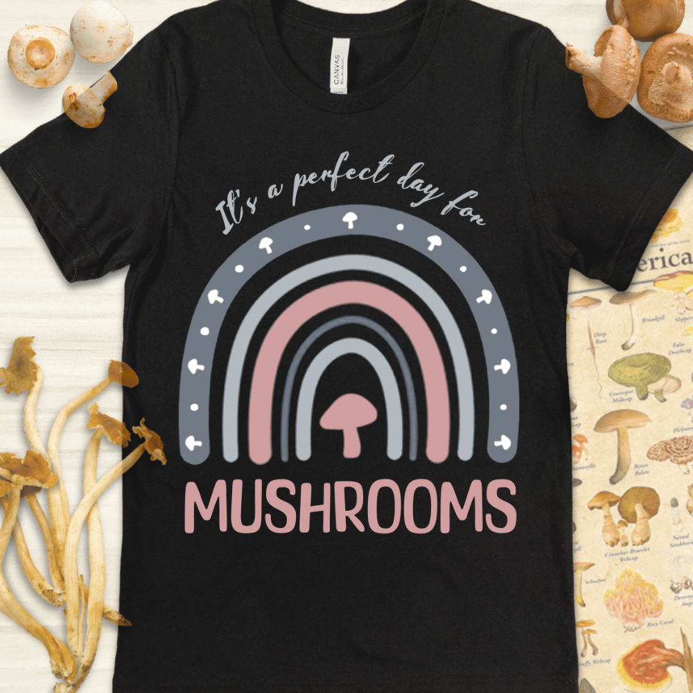 Perfect Mushrooms Tee Black