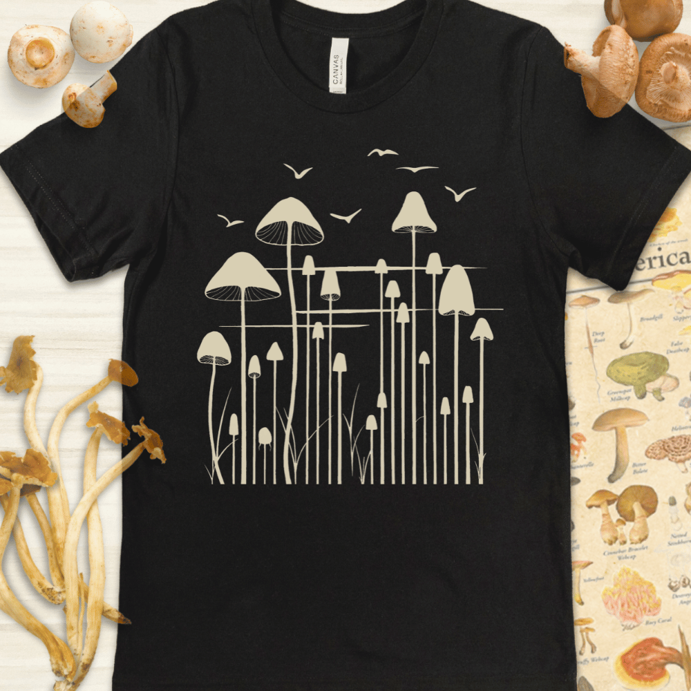 Skyward Shrooms Tee Black