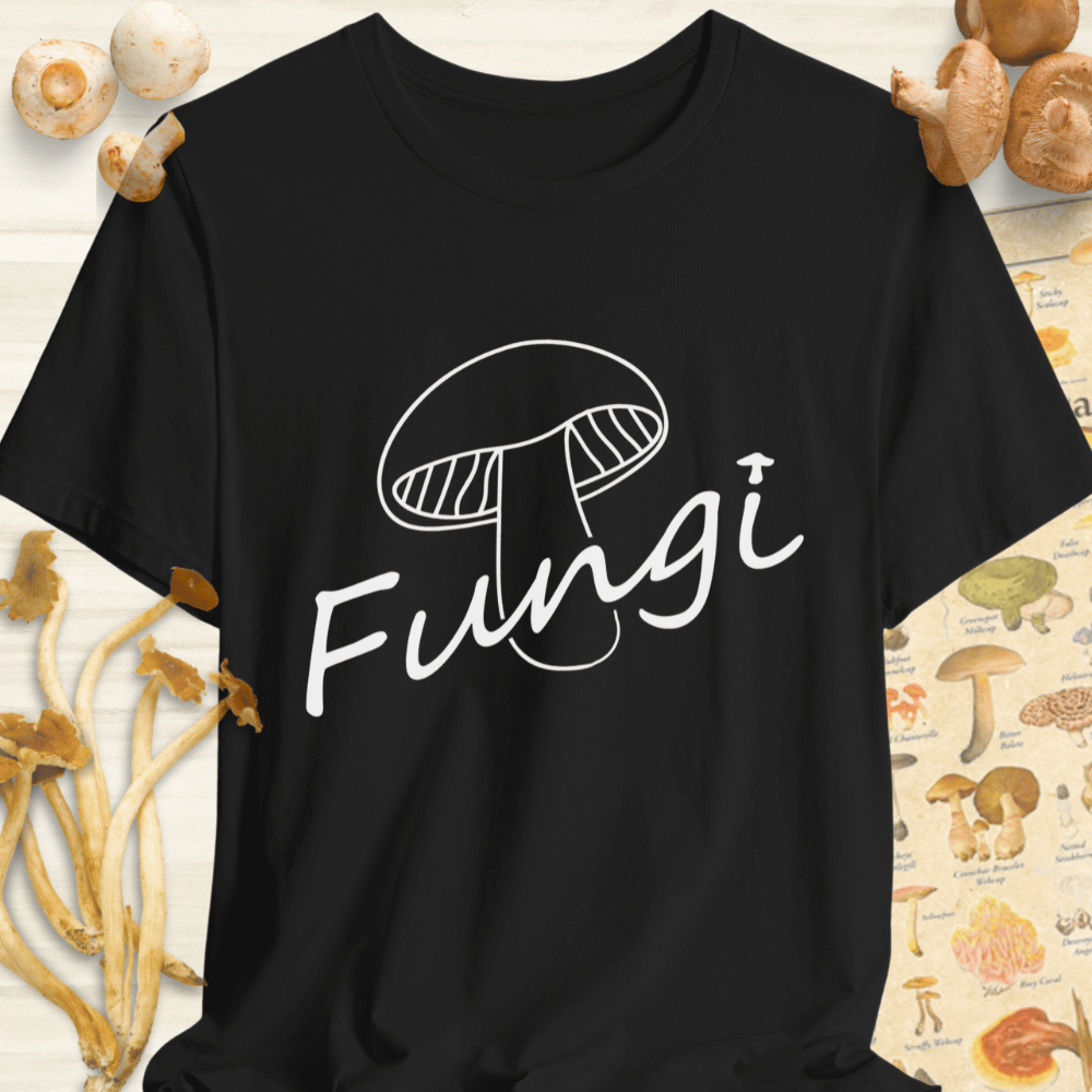 Fungi Script Tee Black