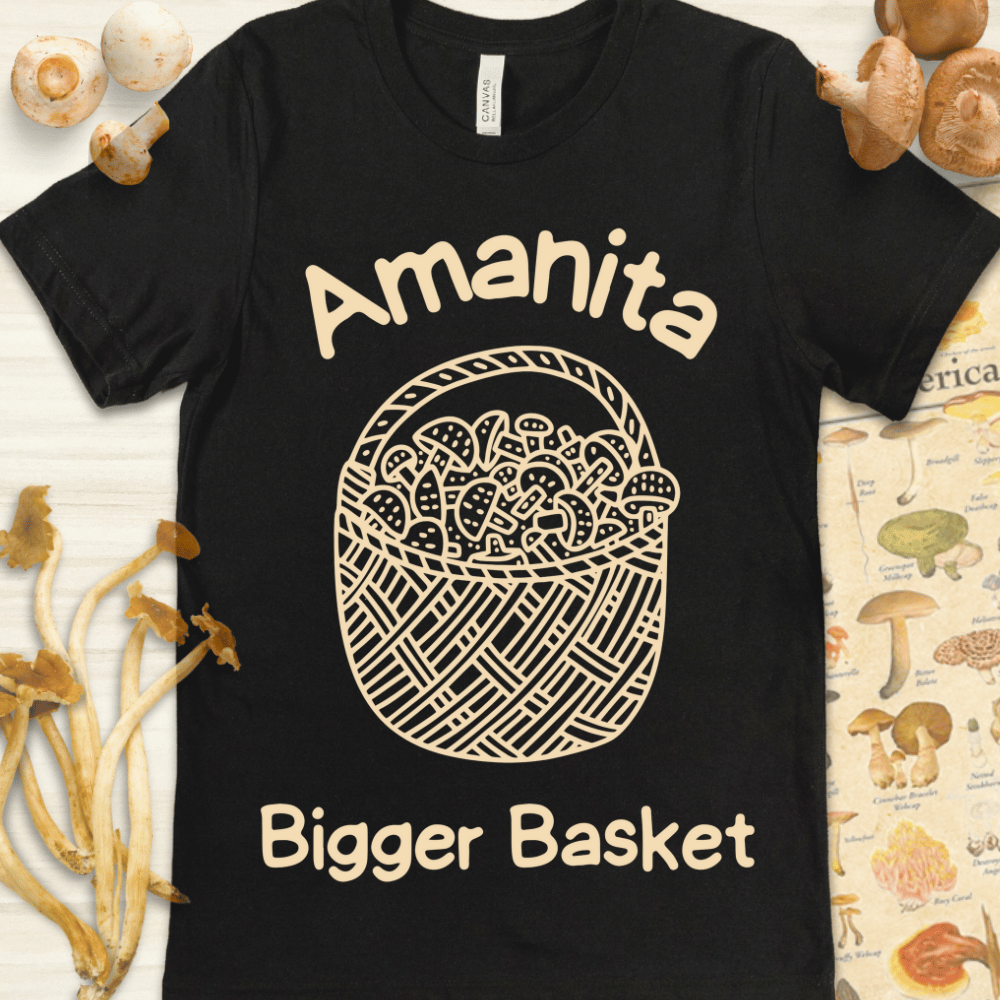 Amanita Basket Tee Black
