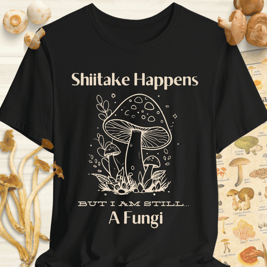 Shitake Fungi Tee Black