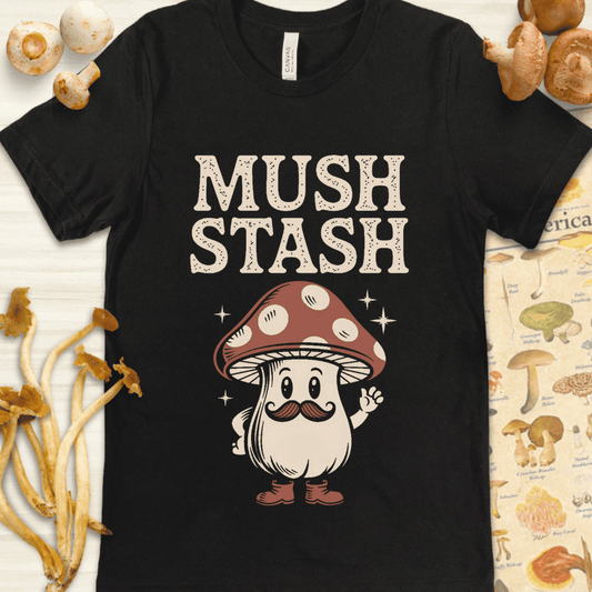 Mush Stash Tee Black