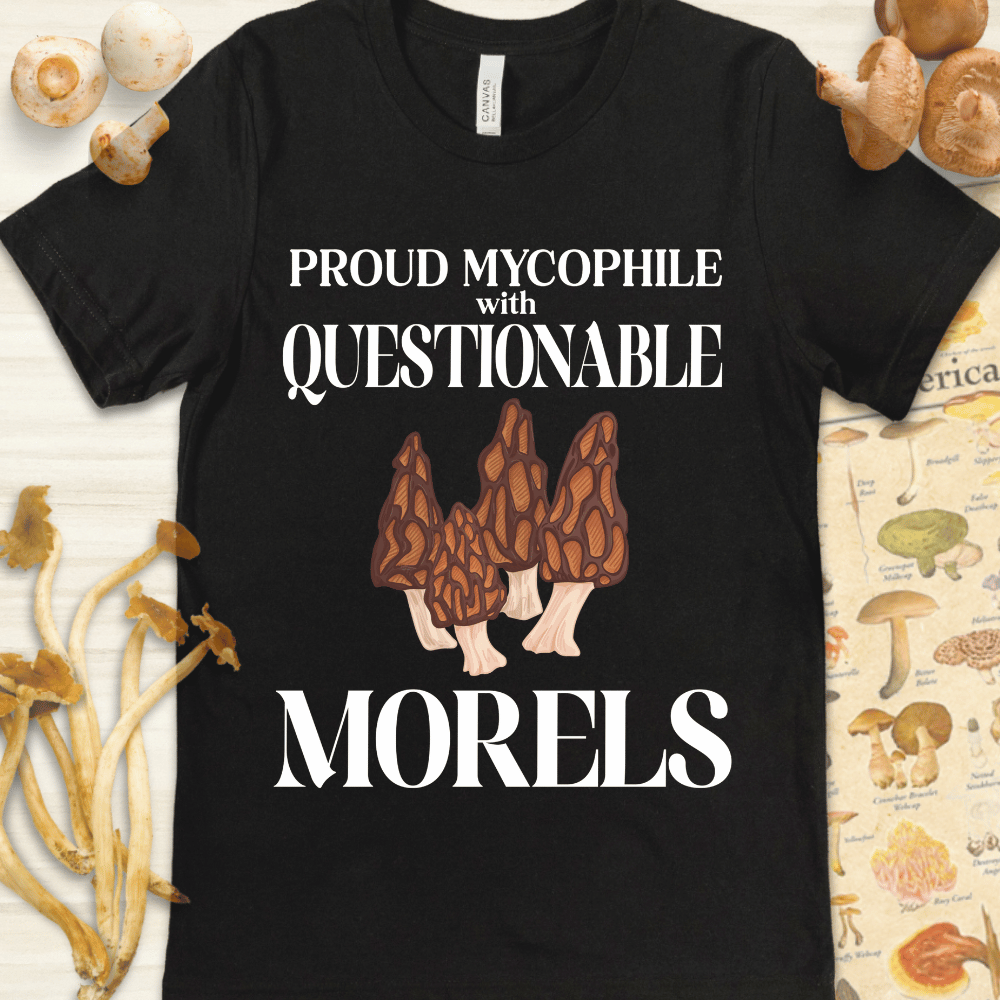 Mycophile Morels Tee Black