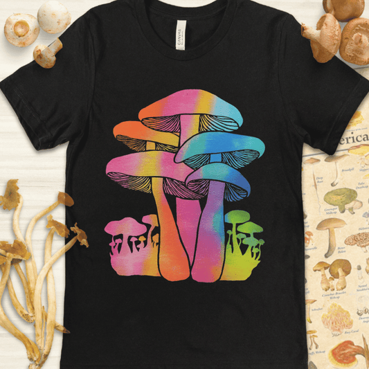 Colorful Silhouettes Tee Black