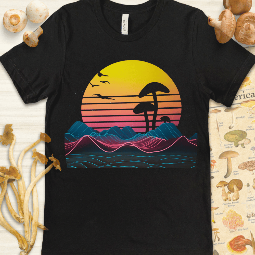 Neon Myco Horizons Tee Black
