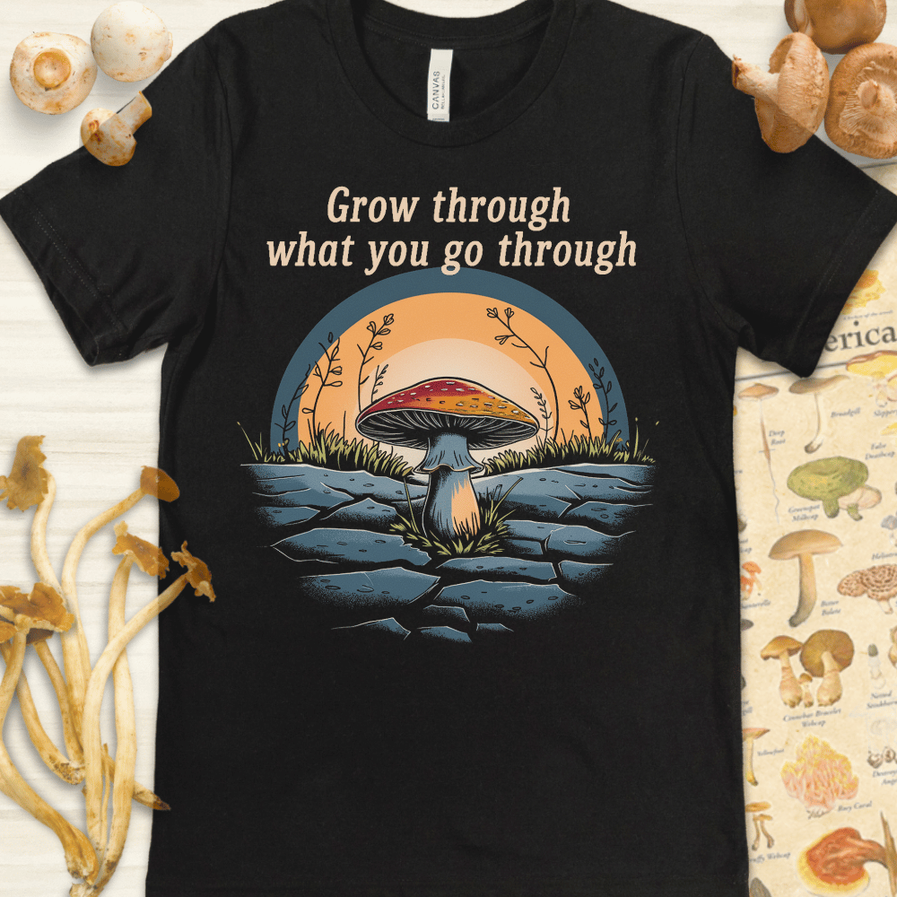 Grow & Go Through Tee Black