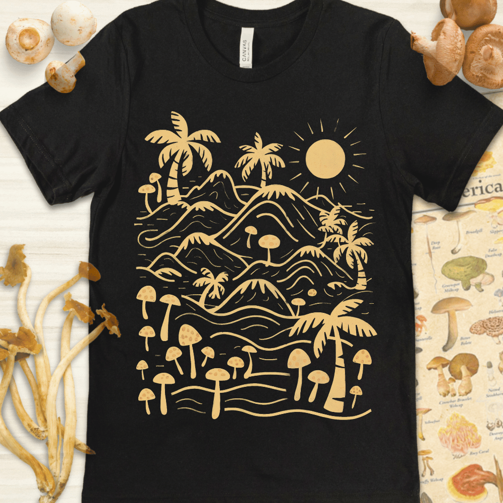Shroom Paradise Tee Black