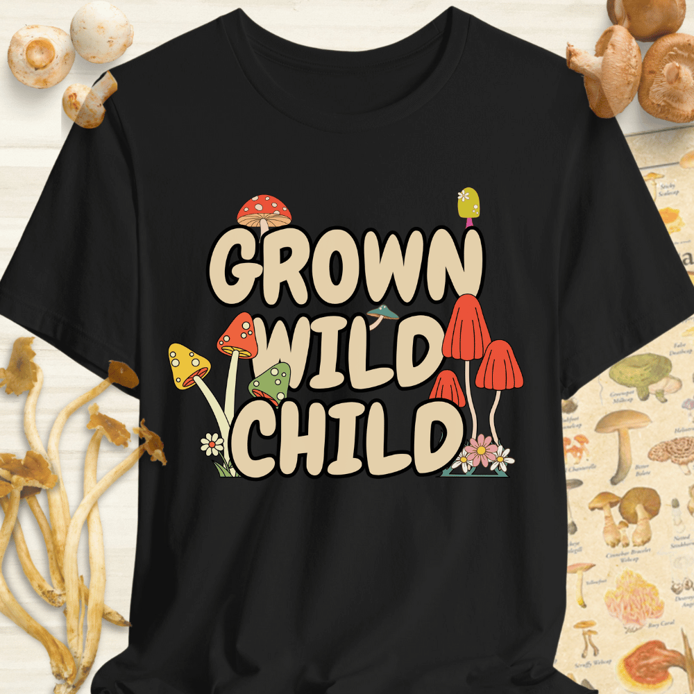 Grown Wild Child Tee Black