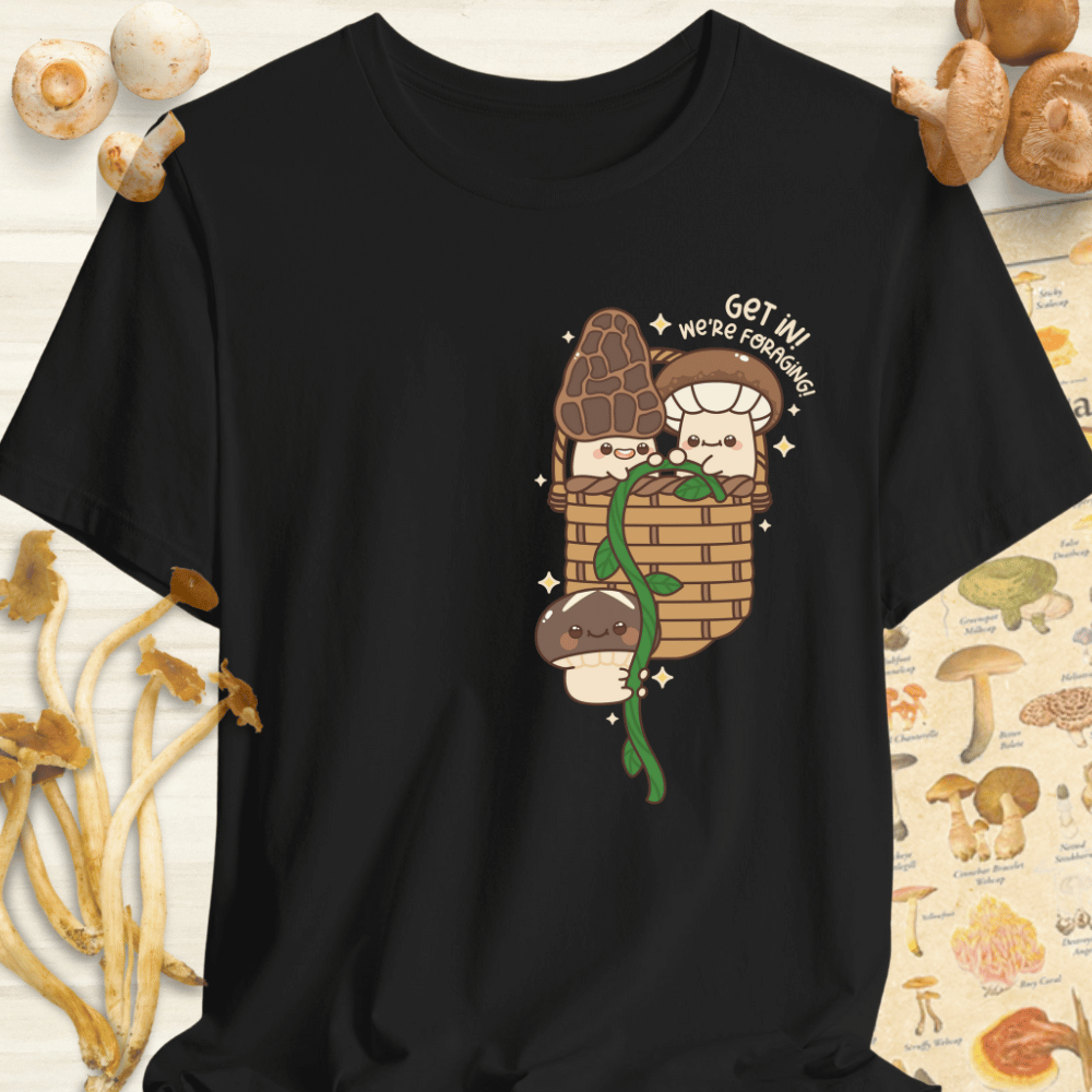 Get In We're Foraging Tee Black