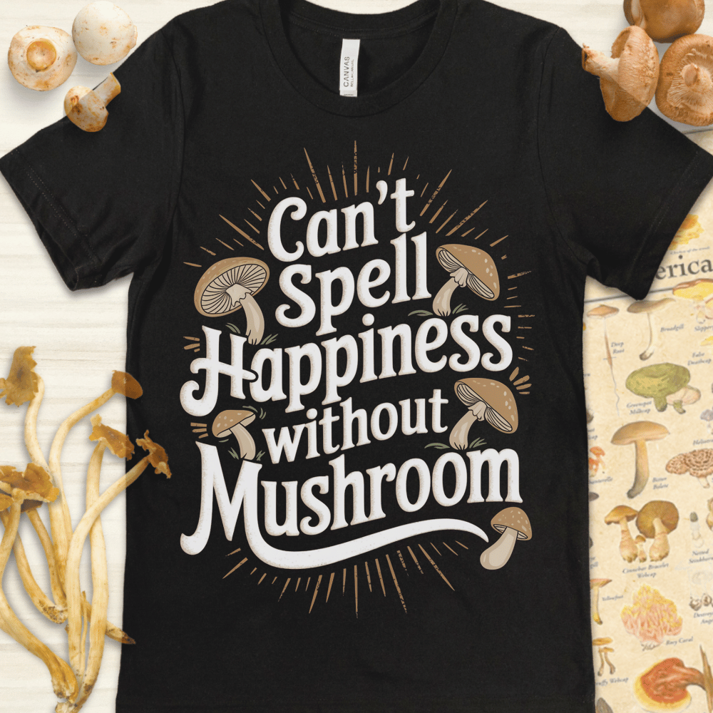 Spell Mushroom Tee Black