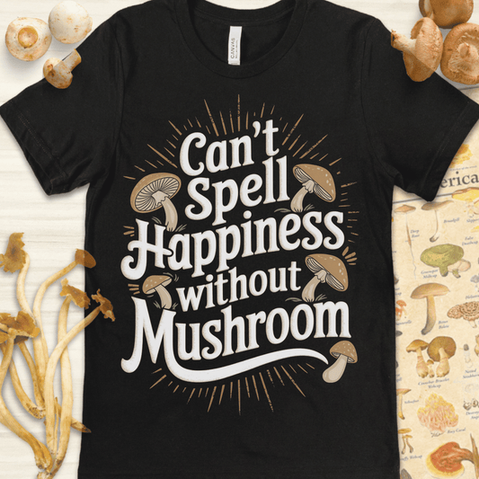 Spell Mushroom Tee Black