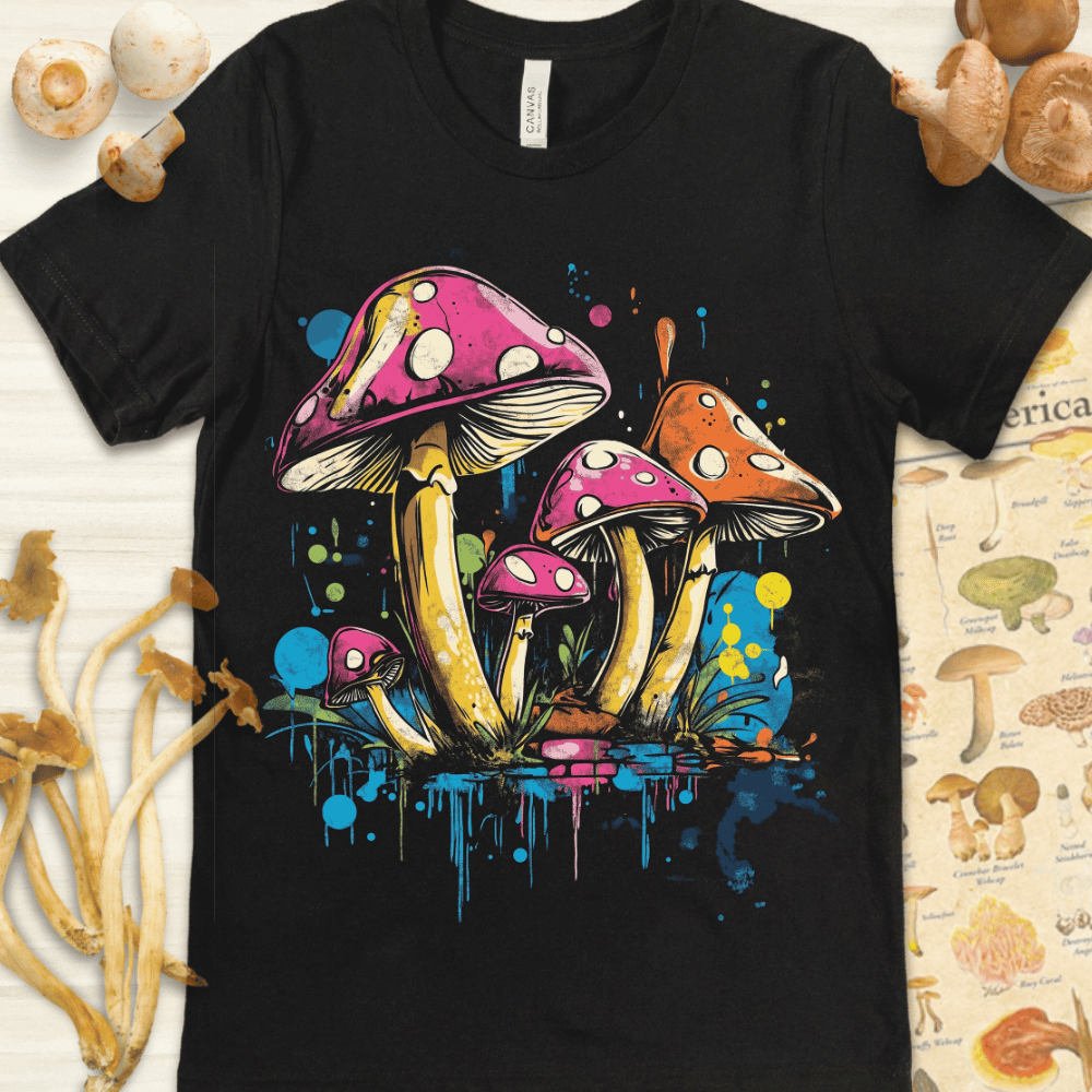 Urban Shrooms Tee Black