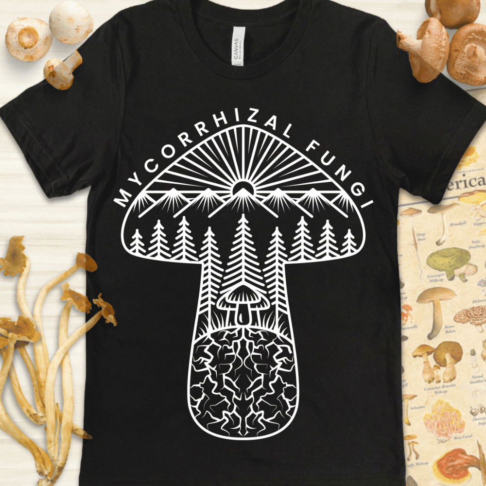 Mycorrhizal Fungi Tee Black