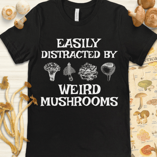 Weird Mushrooms Tee Black