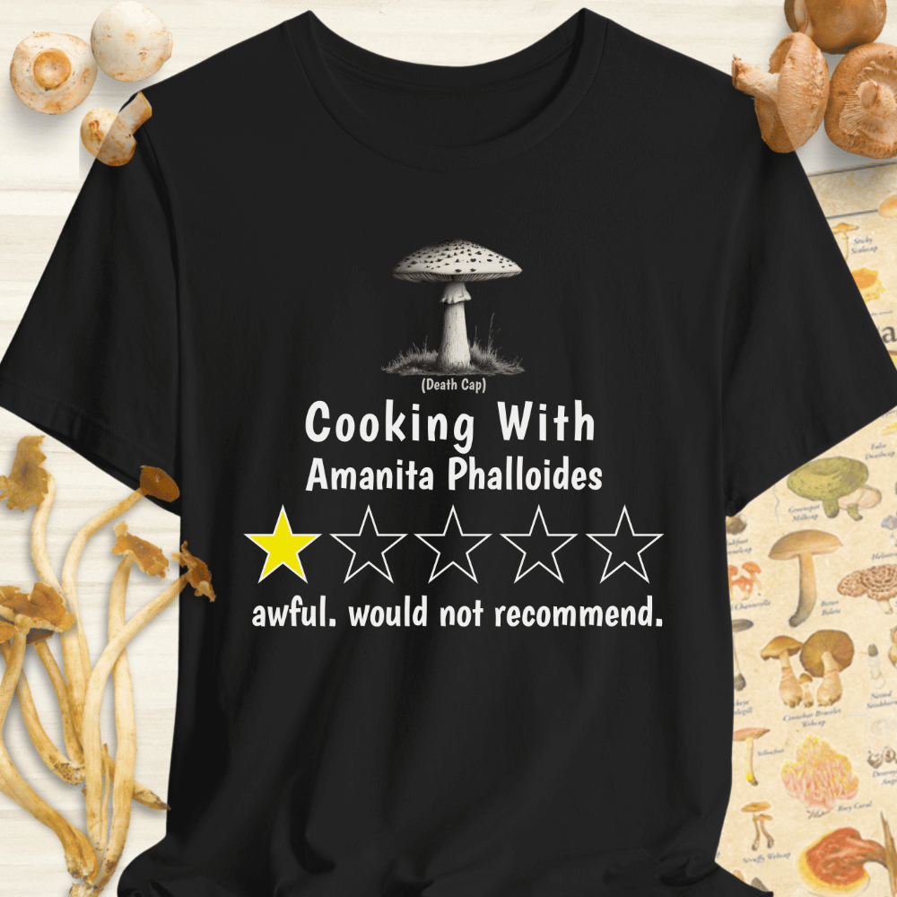 Death Cap 1 Star Tee Black