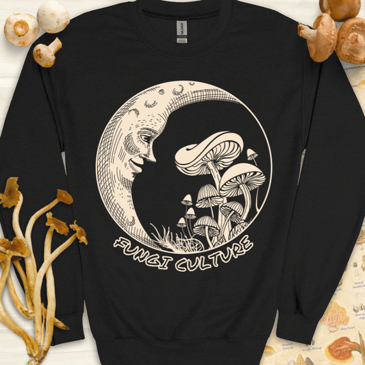 Fungi Culture Luna Sweatshirt Black