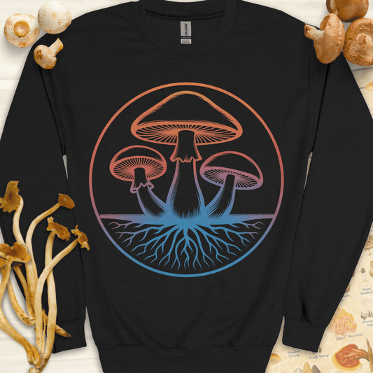 Radiant Fungi Sweatshirt Black