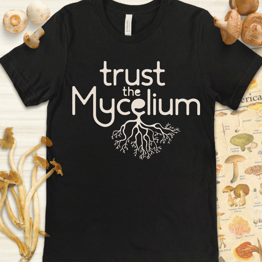 Trust Mycelium Tee Black