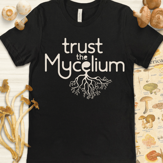 Trust Mycelium Tee Black